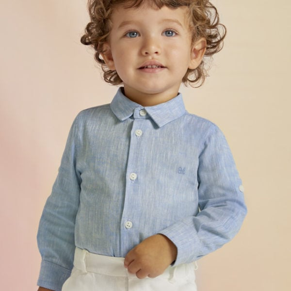 Abel & Lula Βρεφικό Πουκάμισο για Αγόρι Γαλάζιο  23-05118-006