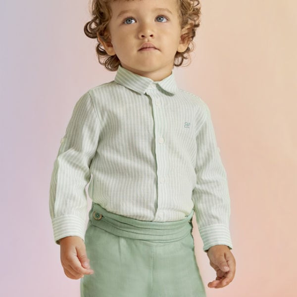 Abel & Lula Βρεφικό Πουκάμισο για Αγόρι Φυστικί  23-05121-003