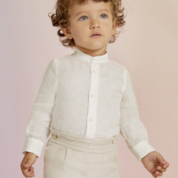 Abel & Lula Βρεφικό Πουκάμισο για Αγόρι Εκρού  23-05123-019