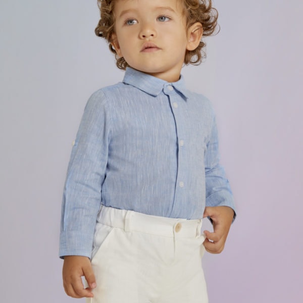 Abel & Lula Βρεφική Βερμούδα για Αγόρι Λευκό  23-05224-023