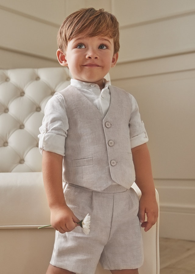 23-05225-026-L-1 Abel & Lula Βρεφική Βερμούδα για Αγόρι Μπεζ 23-05225-026 - Image 1