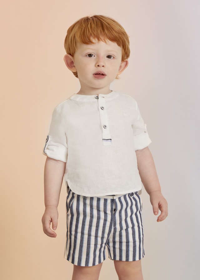 23-05229-063-L-2 Abel & Lula Βρεφικό Σετ για Αγόρι Λευκό-Μπλέ 23-05229-063 - Image 1