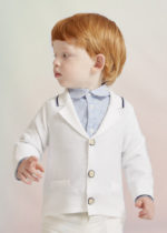 Abel & Lula Βρεφική Ζακέτα για Κορίτσι Λευκό  23-05344-001