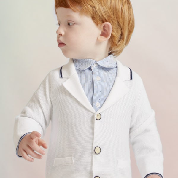 Abel & Lula Βρεφική Ζακέτα για Κορίτσι Λευκό  23-05344-001