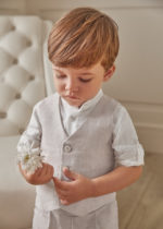 Abel & Lula Βρεφικό Γιλέκο για Αγόρι Μπεζ 23-05347-008 - Image 2