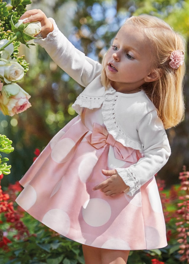 23-05349-085-L-1 Abel & Lula Βρεφικό Μπολερό για Κορίτσι Λευκό 23-05349-085 - Image 1