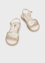 Mayoral Παιδικά Σανδάλια χαντρες  για Κορίτσι Χρυσαφί  23-45447-022 - Image 2