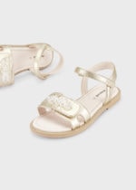 Mayoral Παιδικά Σανδάλια χαντρες  για Κορίτσι Χρυσαφί  23-45447-022 - Image 3