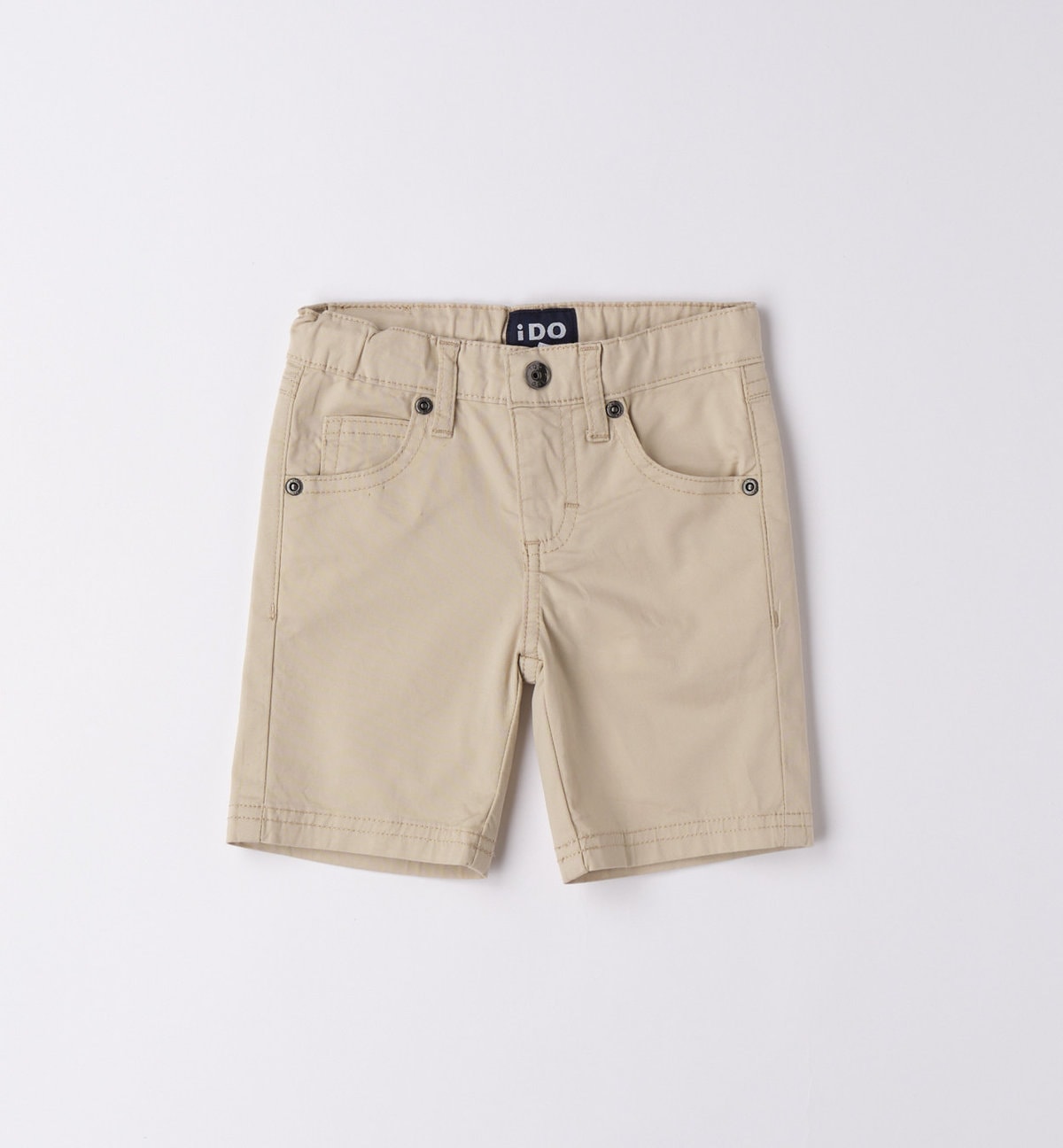 46692-00-0435~Front~e-commerce iDo Παιδική Βερμούδα για Αγόρι Μπεζ 46692-0435 - Image 1