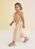 Abel & Lula Παιδικό Παντελόνι Ζιπ Κιλότ για Κορίτσι Ροδακινί 23-05243-022