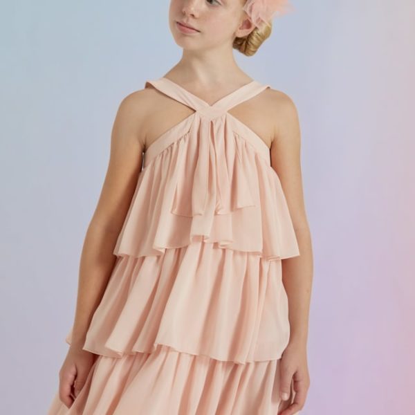 Abel & Lula Παιδικό Φόρεμα για Κορίτσι γάζα βολάν Ροζ 23-05031-002