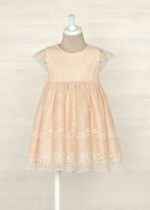 Abel & Lula Παιδικό Φόρεμα τούλι κεντητό για Κορίτσι Ροδακινί 23-05038-063 - Image 5