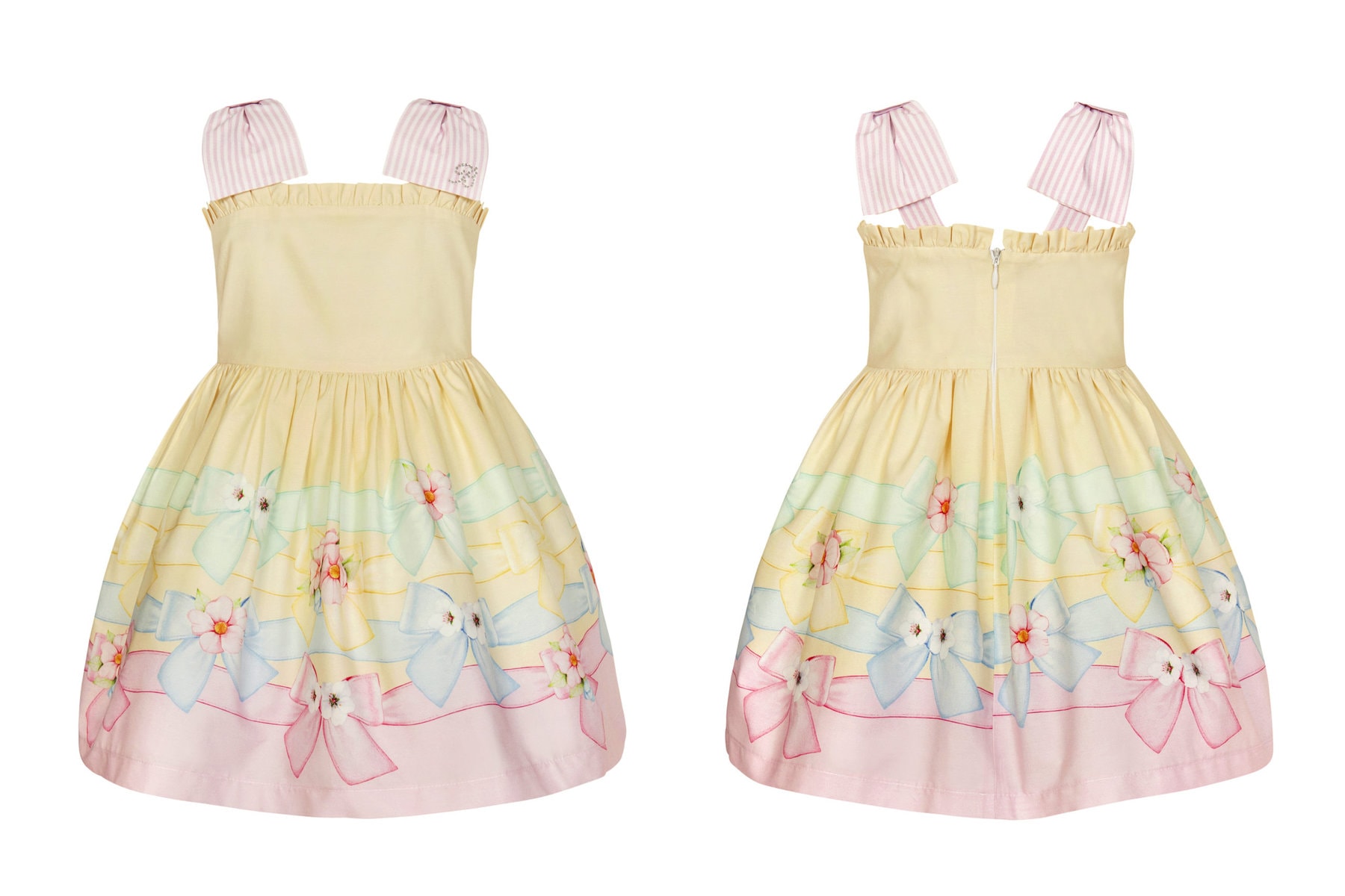 216 Balloon Chic Bρεφικό Φόρεμα για Κορίτσι Κίτρινο 231F0216 - Image 1