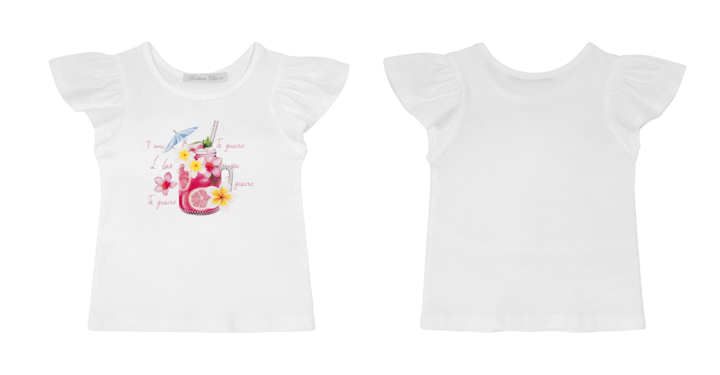 519 Balloon Chic Παιδική Μπλούζα για Κορίτσι Άσπρο 231F0519 - Image 1