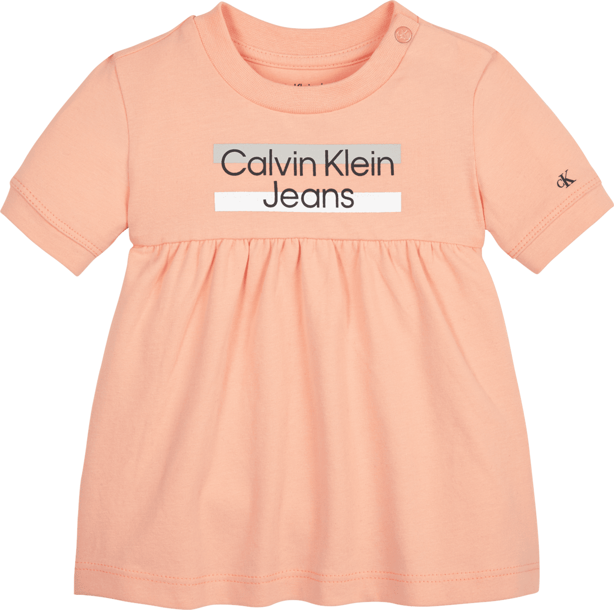 IN0IN00065SOJ_F Calvin Klein Βρεφικό Φόρεμα για Κορίτσι Σομόν IN0IN00065-SOJ - Image 1