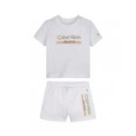 Calvin Klein Βρεφικό Σετ Unisex Άσπρο IN0IN00072-YAF