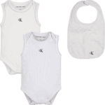 Calvin Klein Βρεφικό Σετ Unisex Γκρι-Λευκό IN0IN00079-0IV