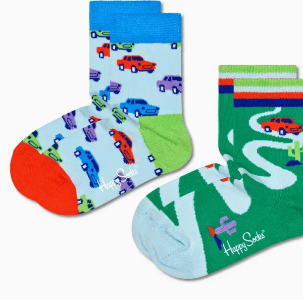 Happy Socks Παιδική Κάλτσα Σετ 2 Ζευγών KCAR02-6000