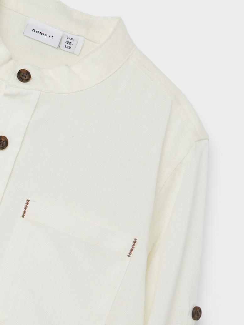 NAME-IT_SpringSummer2022_3899108_13200246_4 Name it Παιδικό Πουκάμισο για Αγόρι Εκρού 13200246-11-1001-TCX - Image 2