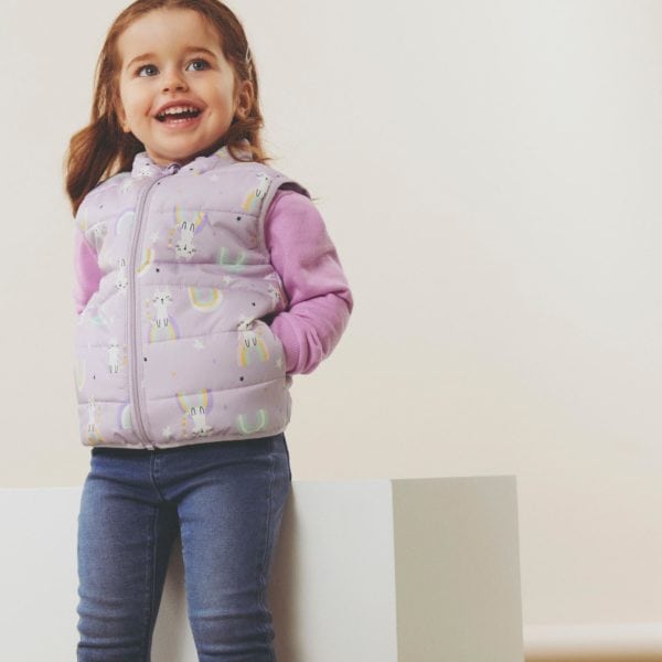 Name it Παιδικό Γιλέκο για Κορίτσι Ανοιχτό Μωβ 13211739-14-3710-TCX
