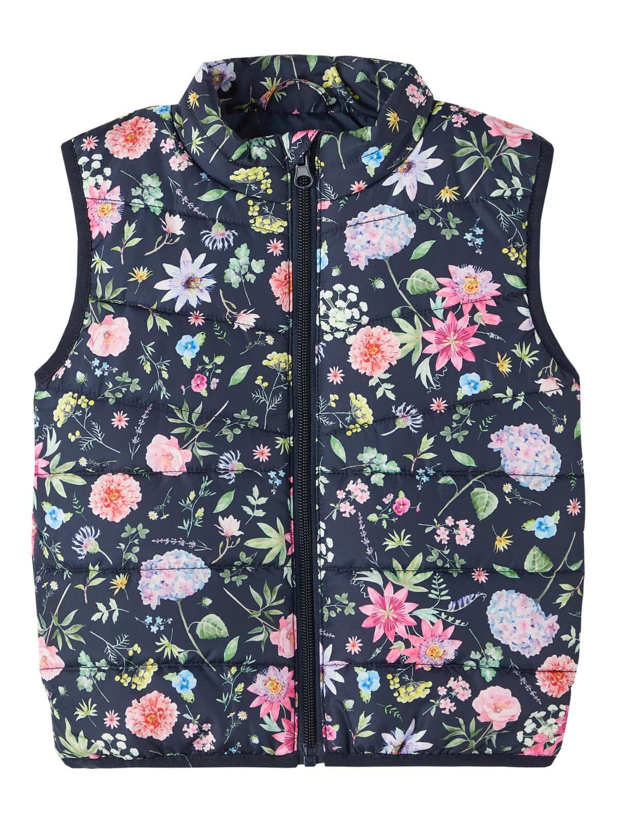 NAME-IT_Springsummer_4196679_13217632 Name It Παιδικό Γιλέκο για Κορίτσι Μαύρο Σταμπωτό 13217632 - Image 1