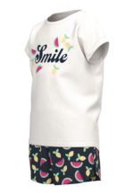 Name it Παιδικό Σετ για Κορίτσι Λευκό Σταμπωτό Καρπούζια 13215240-11-1001-TCX - Image 2