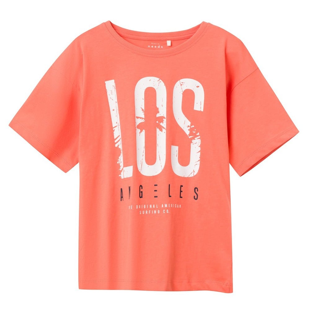 PAIDIKH-MPLOYZA-NAME-IT-13214372-KORALI-AGORI Name it Παιδική Μπλούζα για Αγόρι Πορτοκαλί 13214372-16-1539-TCX - Image 1