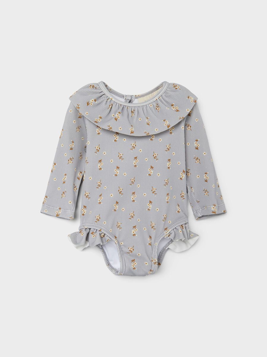 13213575_HarborMist_003 Lil' Atelier Βρεφικό Μαγιό για Κορίτσι Γκρι-Σταμπωτό 13213575 - Image 1