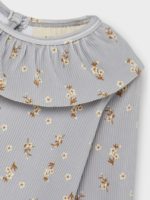 Lil' Atelier Βρεφικό Μαγιό για Κορίτσι Γκρι-Σταμπωτό 13213575 - Image 4