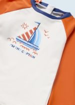 Mayoral Βρεφική Μπλούζα-Μαγιό Μακρυμάνικη με Αντηλιακή Προστασία  για Αγόρι Πορτοκαλί 23-01031-095 - Image 3