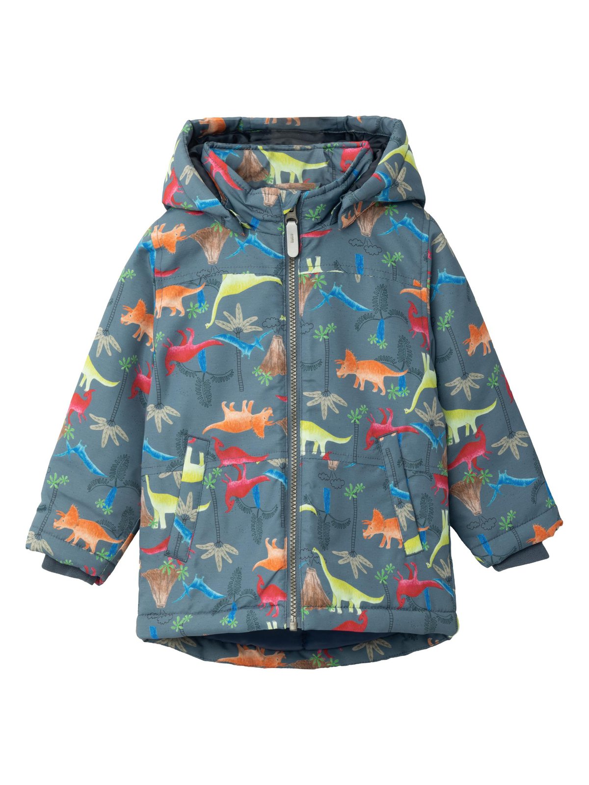 NAME-IT_Autumnwinter_4271877_13220354 Name it Παιδικό Μπουφάν για Αγόρι Σταμπωτό Πράσινο 13220354-Bering Sea - Image 1