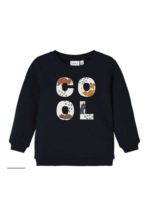 Name it Παιδικό Φούτερ για Αγόρι Μαύρο 13221406-India Ink