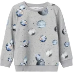 Name it Παιδικό Φούτερ για Αγόρι Γκρι Σταμπωτό 13221516