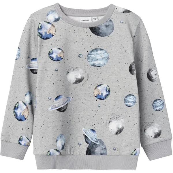 Name it Παιδικό Φούτερ για Αγόρι Γκρι Σταμπωτό 13221516