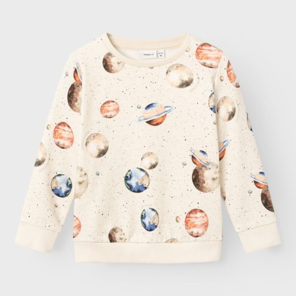 Name it Παιδικό Φούτερ για Αγόρι Μπεζ Σταμπωτό 13221516