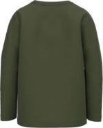 Name it Παιδικό Μπλουζάκι για Αγόρι Μακρυμάνικο Χακί Σταμπωτό 13220378 - Image 2