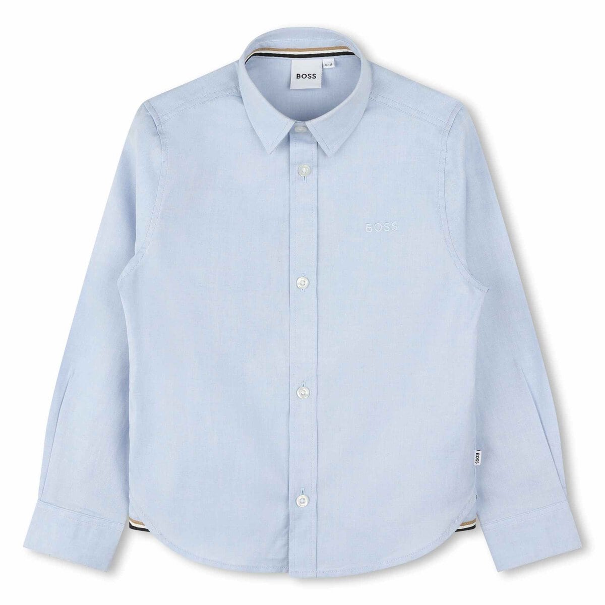 J25Q01_77D_001 BOSS Παιδικό Πουκάμισο για Αγόρι Μπλε J25Q01-77D ΓΑΛΑΖΙΟ - Image 1