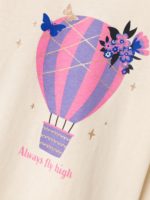 Name it Παιδική Μπλούζα για Κορίτσι Μπεζ 13219821-Whitecap Gray - Image 4