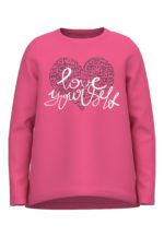 Name it Παιδική Μπλούζα για Κορίτσι Ροζ 13218897-Pink Flambé