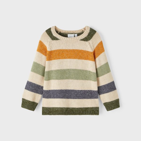 Name it Παιδικό Πουλόβερ για Αγόρι Μπεζ 13220786-Peyote Melange