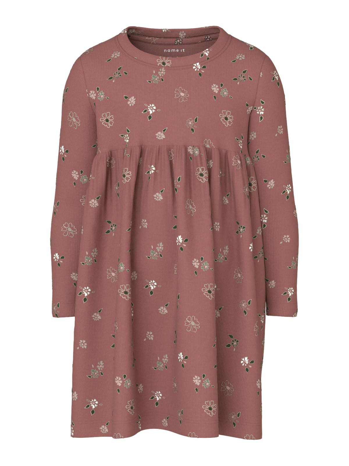 NAME-IT_Autumnwinter_4300411_13221735 Name it Παιδικό Φόρεμα για Κορίτσι Μπεζ 13221735-Peyote Melange - Image 1