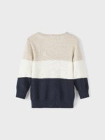 Name it Παιδικό Πουλόβερ για Αγόρι Ριγέ Μπεζ 13220385 - Image 2