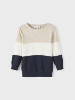 Name it Παιδικό Πουλόβερ για Αγόρι Ριγέ Μπεζ 13220385