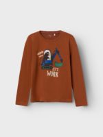 Name it Παιδική Μπλούζα για Αγόρι Καφέ 13220017-Coconut Shell