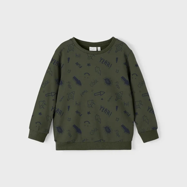 Name it Παιδικό Φούτερ για Αγόρι Χακί  13218869