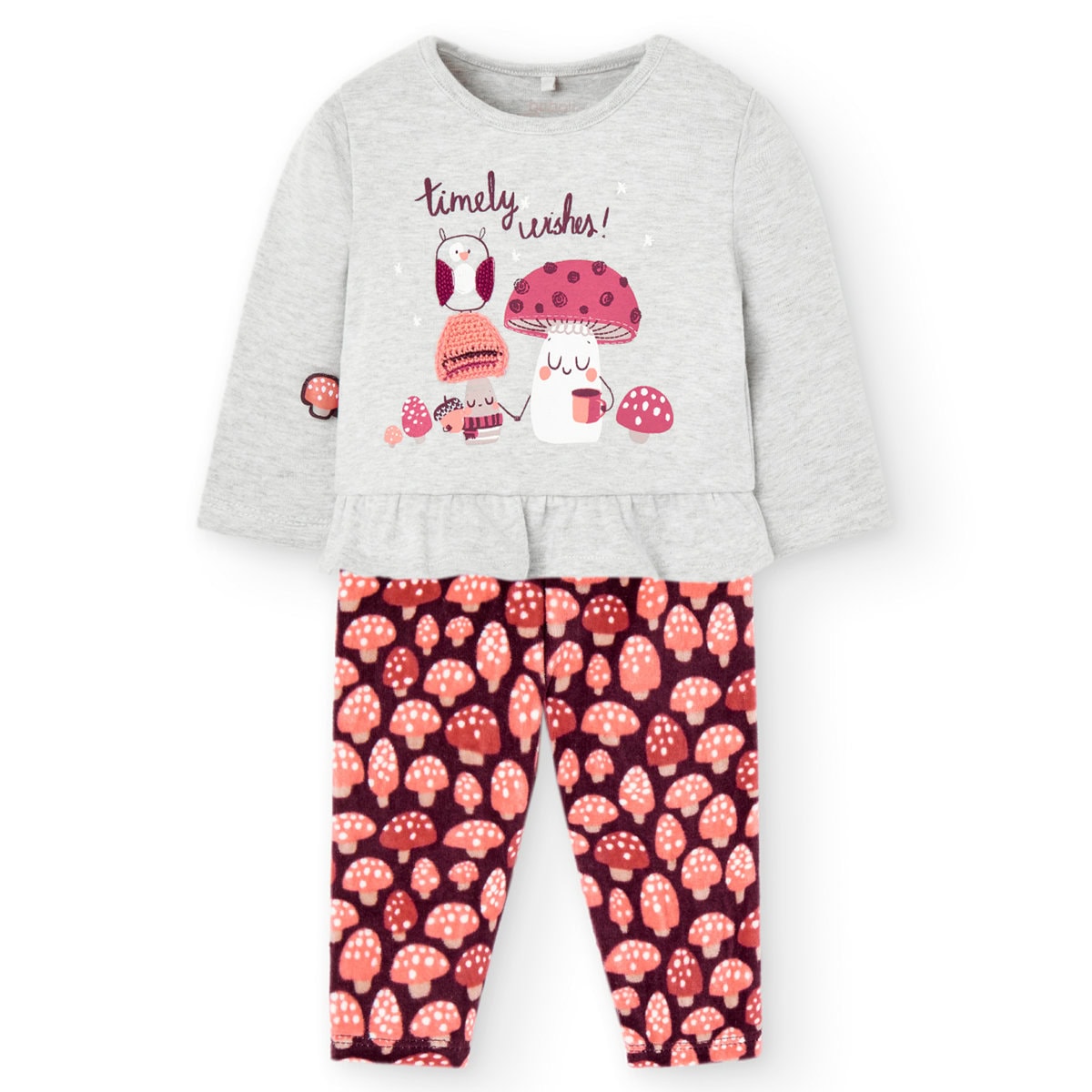 1170657359_a Boboli Παιδικό Σετ για Κορίτσι Εκρού 117065-7359 - Image 1