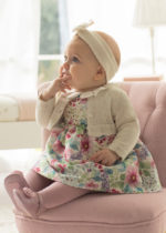 Mayoral Βρεφική Ζακέτα κοντη Πλεκτή βασικη για Κορίτσι Μπεζ 13-00307-053 - Image 4