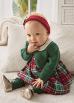 Mayoral Βρεφική Ζακέτα κοντή Πλεκτή βασική για Κορίτσι Πράσινο 13-00307-054 - Image 4