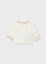 Mayoral Βρεφικό Σετ Σορτς με Ζακέτα για Κορίτσι Κόκκινο 13-02238-068 - Image 3