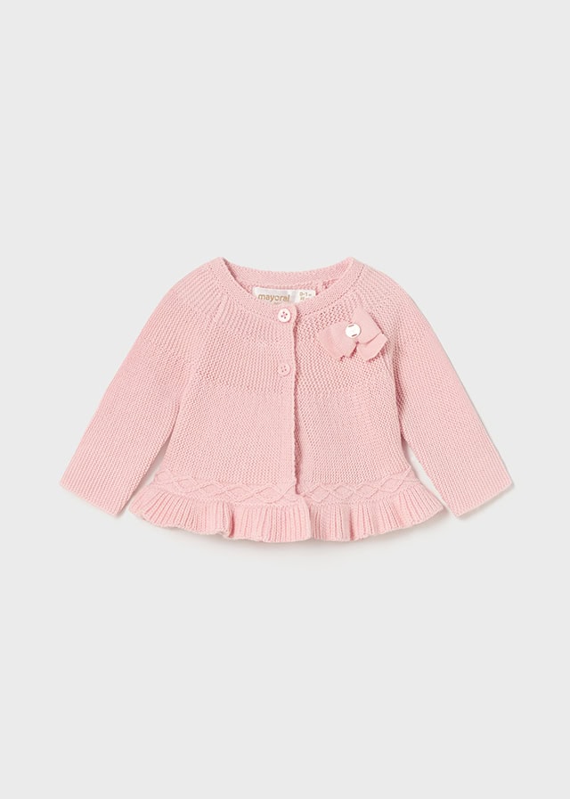 13-02303-072-L-4 Mayoral Βρεφική Ζακέτα μακρια Πλεκτή για Κορίτσι Ροζ 13-02303-072 - Image 1